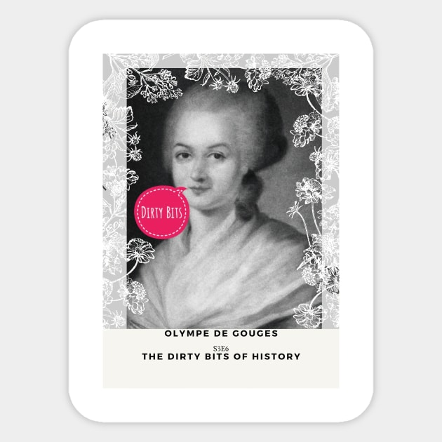 Olympe de Gouges Sticker by DirtyBits